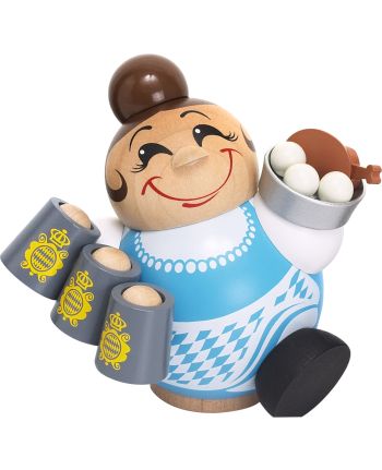 Kugelräucherfigur - Kellnerin