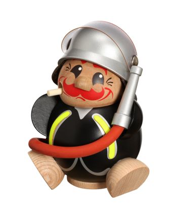 Kugelräucherfigur - Feuerwehrmann