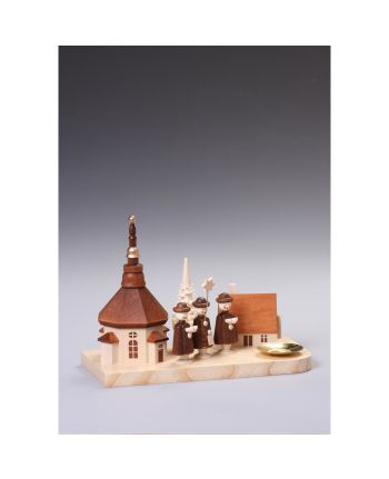 Kerzenhalter - Seiffener Dorf mit Kurrende