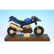 Räuchermotorrad, Sport blau