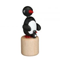 Wackeltier - Pinguin mit Kind