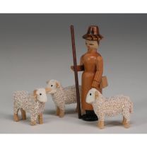 Schäfer mit Schafe