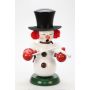 Räuchermann Schneemann mit Geige