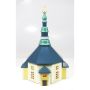 Seiffener Kirche 20 cm - für Innenbeleuchtung bunt