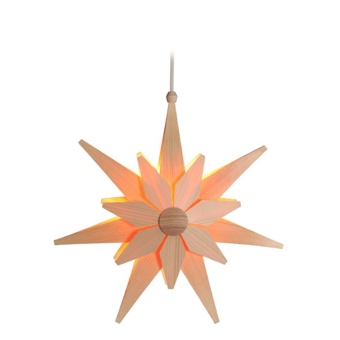Weihnachtsstern Aus Holz Doppelt